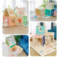 60*60*2CM图案随机3片装 拼接地垫宝宝爬行垫XPE地垫儿童爬爬垫加厚泡沫垫防摔隔音拼图垫