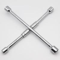 白色 镀锌银白色 汽车轮胎扳手拆轮胎工具折叠拆装维修换胎扳手十字省力拆卸套筒