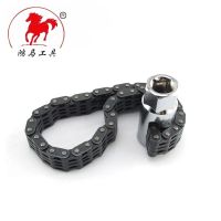44节套筒链条机滤扳手 滤芯扳手拆装柴油滤清器工业级加重双链条扳手机油格滤芯套筒工具