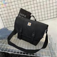 黑色 卡哈特邮差包潮牌时尚男女单肩包学生背包休闲挎包Carhartt斜挎