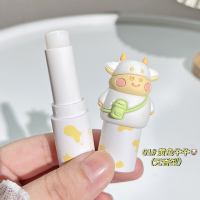01#-黄色牛牛-(无香型) 可爱牛牛唇膏 Bqcover佩翘封面儿童润唇膏秋冬女保湿滋润学生专用