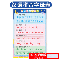 汉语拼音字母表 儿童汉语拼音字母表挂图墙贴幼儿园小学生一年级声母韵母学习神器