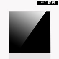 玻璃空白面板 公牛联名触摸开关单火线钢化玻璃面板五孔家用墙壁开关插