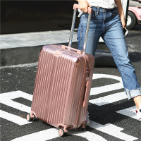玫瑰金 20寸 拉杆箱万向轮24寸女皮箱子旅行箱包男韩版密码箱20寸小型行李箱