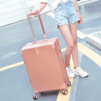 复古直接拉链款玫瑰金 20寸 韩版铝框行李箱女拉杆箱男密码箱旅行箱包26学生24皮箱20寸28箱子
