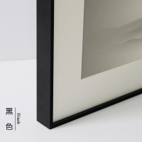 黑色 A4[21X29.7cm]摆 简约现代窄边铝合金画框广告框装饰画素描框海报框挂墙宣传框