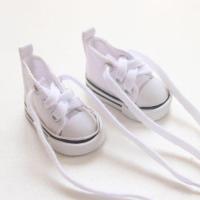 帆布鞋-白色(不含娃娃) 20CM 20CM毛绒玩偶娃娃衣服配件帽子棉花娃娃牛仔休闲装裙子女生礼物.