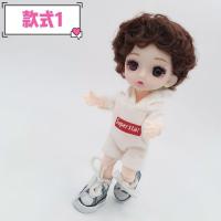 款式1%_ 只要衣服-* 8分17厘米呆萌娃娃卫衣套帆布鞋套装13关节礼物小孩过家家玩偶