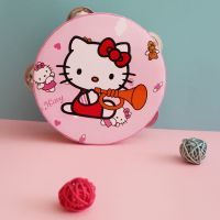 KT猫铃鼓 奥尔夫乐器摇铃鼓卡通儿童玩具打击幼儿园舞蹈教具早教手拍鼓耐用