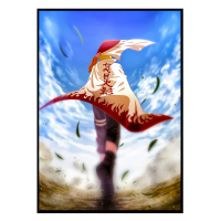 款式1 30*40 黑色画框 单幅标价[选择画面及画框颜色] 火影忍者装饰画鸣人佐助海报卧室壁画二次元挂画励志动漫墙画