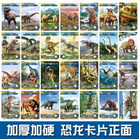 42张绝版恐龙卡牌[送1张贴纸] 恐龙世界卡片认知卡收藏册战斗卡牌全套儿童幼儿园早教益智玩具贴