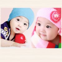 A-9 40X60cm小 男孩笑脸画娃娃画墙上备孕漂亮宝贝海报早教龙凤胎宝宝贴画宝宝画