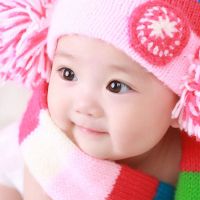 米白色 40x60厘米 结婚墙上贴的娃娃画画海报小女孩挂图漂亮小孩早教画像女宝宝儿