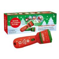 圣诞投影灯 红色(24个图案) 圣诞节礼物儿童圣诞投影手电筒早教玩具安抚投影灯玩具