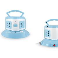 一层无USB带0.8米线(带安全门) 立式多功能usb智能插座插排电插线板长线带线家用多孔大功率多用