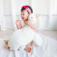 白色(大鹅) 90cm(中号)儿童型 Mjstyle抱抱大白鹅安抚玩偶睡觉抱枕趴趴鹅鸭长条枕公仔毛绒玩具