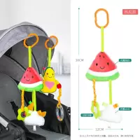 西呱 毛绒长颈鹿宝宝推车床挂件车载摇铃婴儿安抚玩具陪睡玩偶哄娃神器