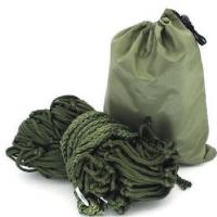 军绿 [加粗款+绑绳] 吊床户外室外加厚荡秋千吊绳掉吊网床挂树床吊睡网野网床外布