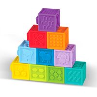 软胶浮雕积木 Hape软胶积木可啃咬6-12个月洗澡男女孩宝宝婴幼儿童益智玩具