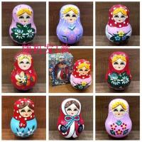 随机或备注无售后 俄罗斯儿童可爱套娃图案不倒翁响铃娃娃不倒单层生日礼物圣诞玩具