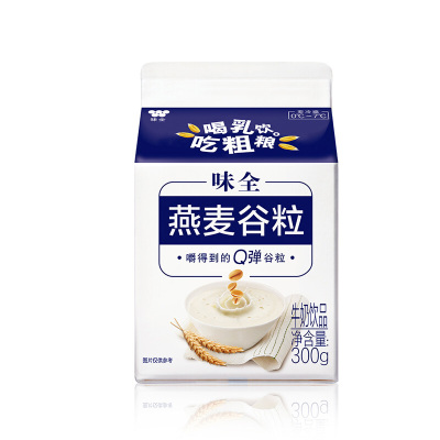 味全燕麦谷粒牛乳风味牛奶饮品370g