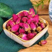 玫瑰花茶补气血养颜菊花茶清火去火养肝干玫瑰花蕾特级胎菊王100g 玫瑰100g