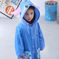男女宝宝雨衣男童女童雨披幼儿园小孩子小童下雨环保走路防水雨具 蓝史迪仔 XS