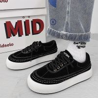 秋冬季鞋子男2021新款帆布鞋男款低帮潮流学生百搭板鞋男生小白鞋 XY5207黑色 特价款 42