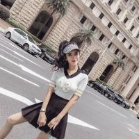 2021新款百褶裙女防走光半身裙春秋JK短裙春秋ins高腰显瘦A字裙 黑色(带内衬) XS(收藏店铺优先发货)