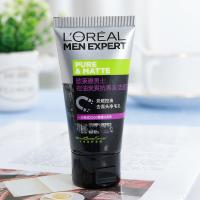 欧莱雅男士控油炭爽抗黑头洁面膏控油磨砂洗面奶抗黑头收缩毛孔 50ml炭爽抗黑头[带赠品字样]