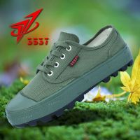 3537解放鞋男户外透气登山鞋透气防水徒步鞋防滑轻便劳保工地 37新防滑鞋(浅草绿色) 35