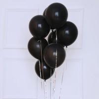 不透光12寸亚光黑色气球白色气球个性婚纱照 拍照摄影 婚庆布置 12寸20只黑色
