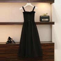 裙子女夏2022新款大码女装胖妹妹法式复古优雅方领初恋白色连衣裙 893连衣裙 M [建议80-100斤]