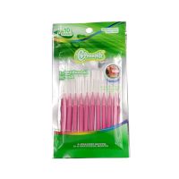 Cleanpik正畸直型牙缝刷齿间刷正畸牙刷牙套牙齿矫正间清洁护理 粉色-0.6MM 一袋(10支)