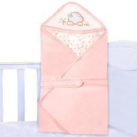 初生婴儿抱被冬季新生儿包被薄棉宝宝用品抱毯小孩春秋款包巾襁褓 卡通水晶绒(春秋夹棉)