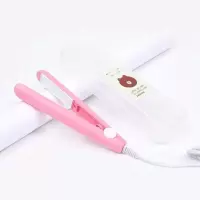 玉米须夹板不伤发蓬松发根玉米烫发器迷你便携式玉米卷发棒女 粉色垫发跟玉米夹板(送收纳盒)