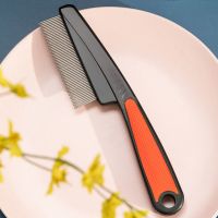 加密梳子刮头屑篦子梳虱子梳木头超密齿老式细密除跳蚤神器不锈钢 1钢梳新升级加固[特价]