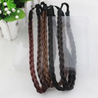 贝丽丝夏季假发女发箍波西米亚麻花辫子头带发绳发辫头箍发带 浅棕色