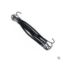 松紧盘发造型马尾辫发带钩丸子头发双钩橡皮筋假发马尾发圈扎发绳 一包3只黑色