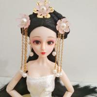 30厘米娃娃头饰古装芭比娃娃头饰娃娃古装首饰发饰饰品凤冠发簪 头饰15号(送耳环一对) 适合30厘米左右娃娃佩戴