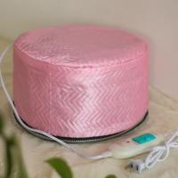 加热帽焗油帽家用干发帽加热发膜加热帽电热帽子焗油帽染发加热帽 普通款:布面粉色三档