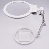 130MM台式放大镜大境面10倍5倍带灯折叠老人阅读放大镜维修扩大镜 台式带灯阅读放大镜