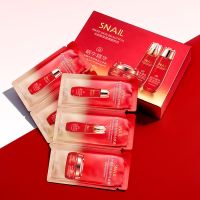 [专柜批发护肤品套装补水保湿收缩毛孔紧致祛斑多品牌多规格 红参蜗牛舒润精品三件套10片