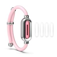 驱蚊神器随身孕妇儿童防蚊扣防蚊子手环成人驱蚊虫脚环女驱蚊手链 粉色(1条+4颗驱蚊囊)