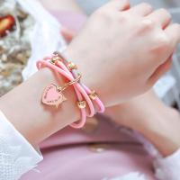 陈乔恩同款夏季防蚊香氛驱蚊手环男女通用户外时尚负离子防蚊手链 淮雨驱蚊手环-粉色