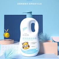 小浣熊儿童洗发水沐浴露二合一婴幼儿宝宝洗护用品沐浴乳液家庭装 柔润洗发沐浴露*1瓶