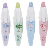 日本PLUS普乐士修正带可替换芯学生男女可爱改字带学习文具修改带 限定按动小精灵1个(颜色随机) 1个本体