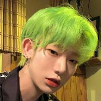 荧光绿染发剂牛油果绿北极星闷青色染发膏2021流行色男生专用发色 荧光绿[9度黄选]