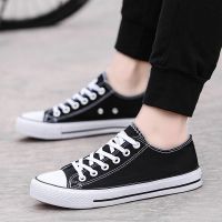 2022春季韩版潮流男鞋子百搭休闲帆布鞋男士布鞋中学生青少年板鞋 903黑色 37 正常尺码