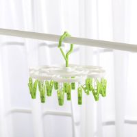 家用防风夹子晾衣架多功能塑料可折叠衣架内衣内裤宝宝晾晒架 衣架挂钩配件(拍下只发挂钩)